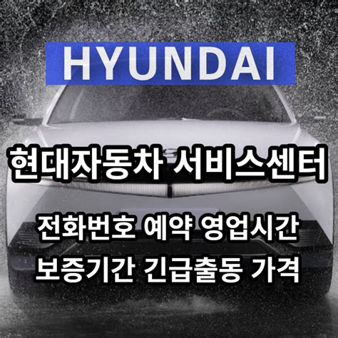 1급 블루핸즈|현대자동차 블루핸즈 영업시간과 서비스센터 예약 방법 : 네이버 .